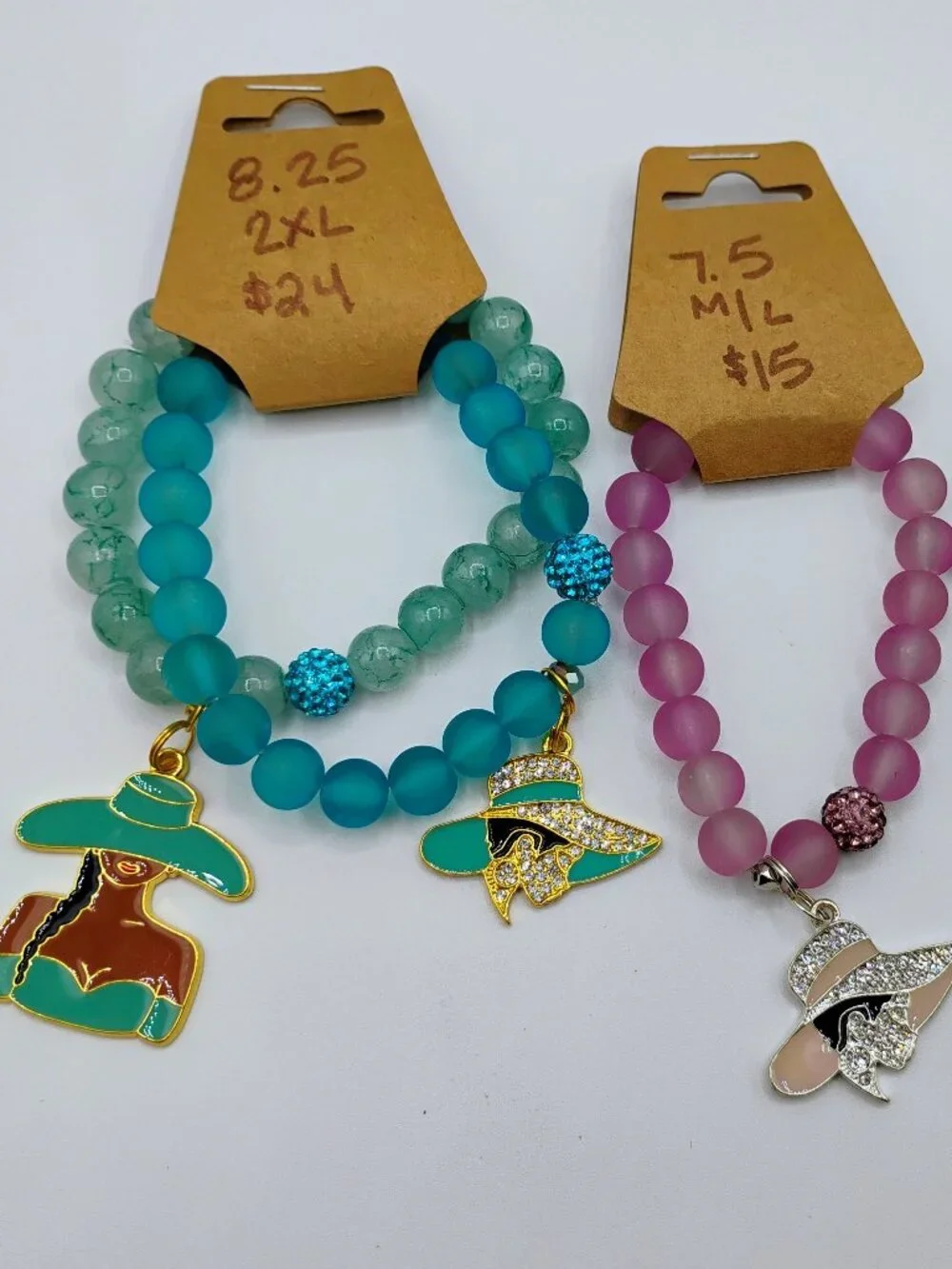 Detash - 5 piece beaded bracelets with Black women charms